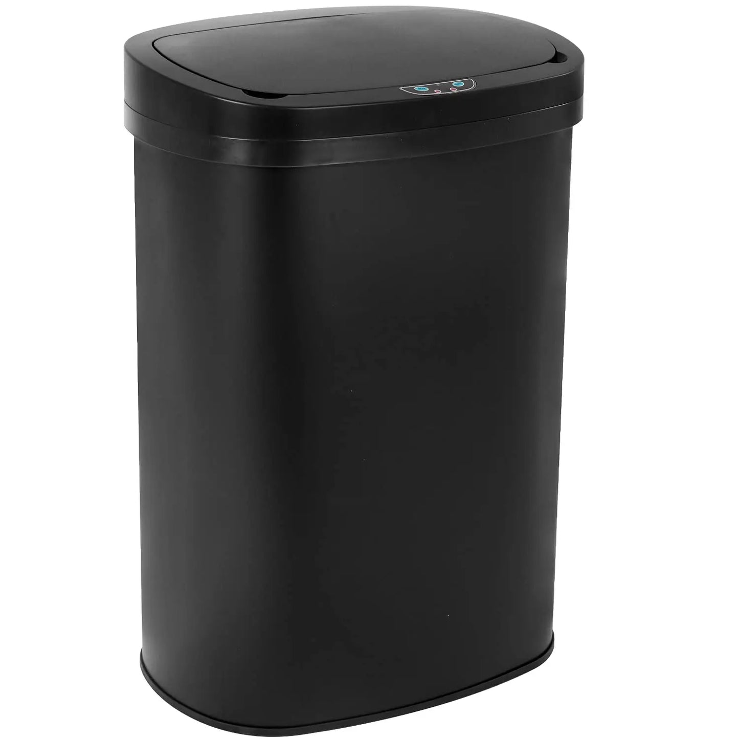 Poubelle 13 gallons avec couvercle automatique sans contact — contrôle des odeurs, design ovale, facile à nettoyer
