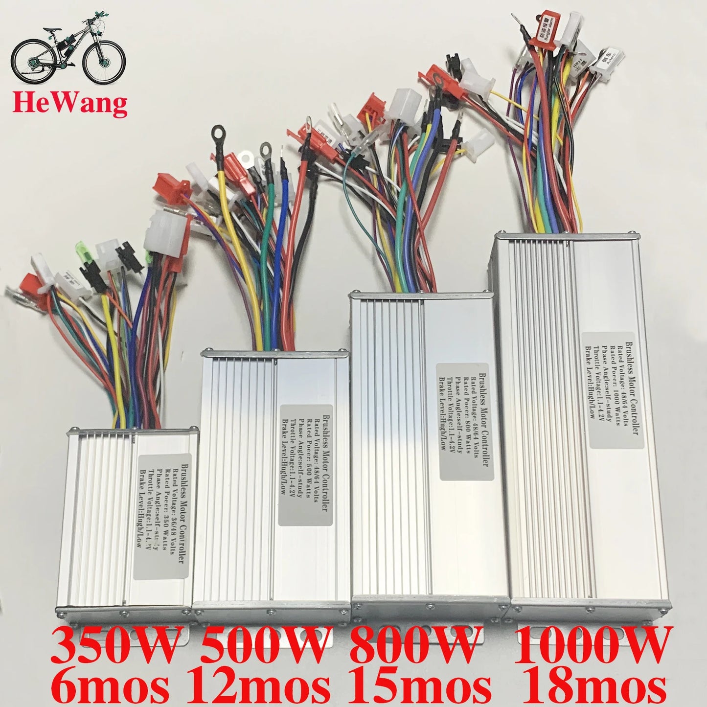 Contrôleur Moteur E-Bike Onde Carrée 48V-64V — 350W/500W/800W/1000W Double Mode