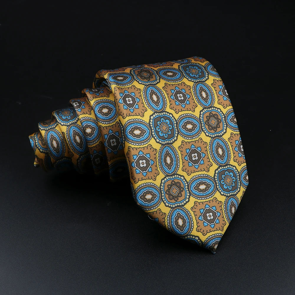 51 Styles Men's Silk Ties Jacquard Striped Plaid Floral Tie Accessories Daily Wear Shirt Suit Necktie Wedding Party Gift