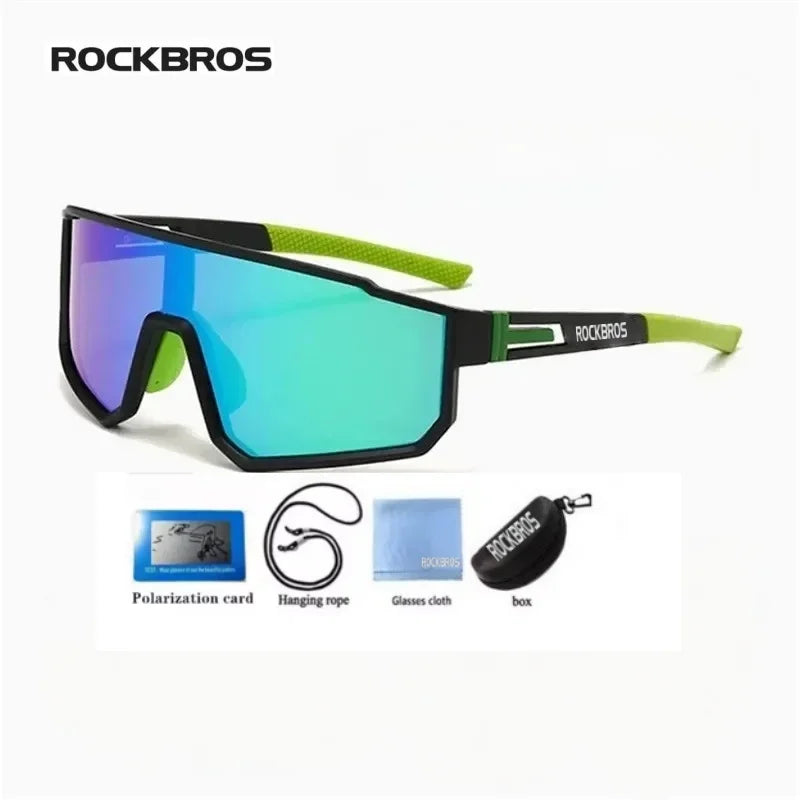Lunettes de cyclisme surdimensionnées coupe-vent colorées — sport extérieur, homme