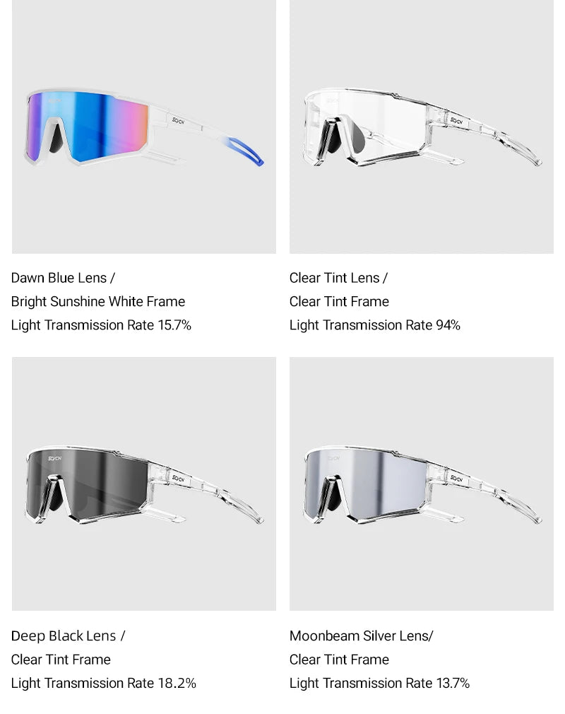 Lunettes de vélo de route et VTT UV400 — sport montagne, protection, hommes et femmes