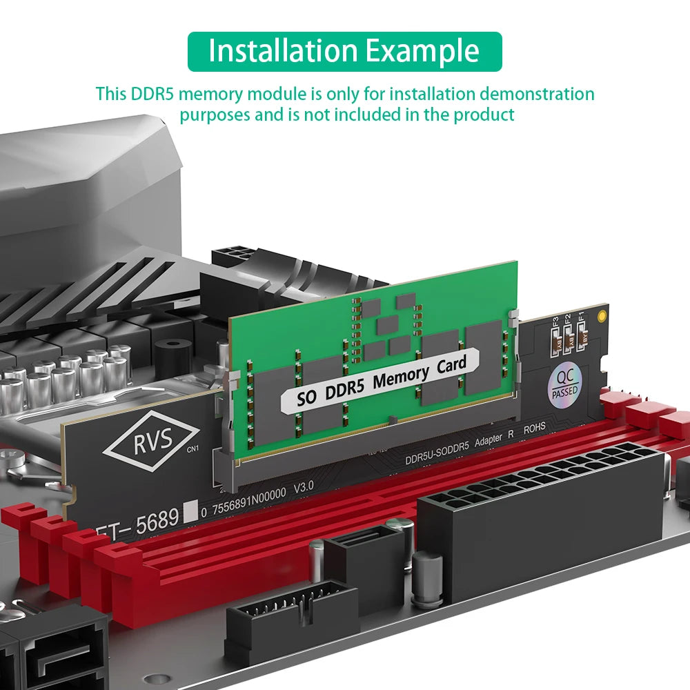 Adaptateur Mémoire SO-DIMM Laptop vers DIMM Desktop — Convertisseur RAM DDR4 PC Bureau