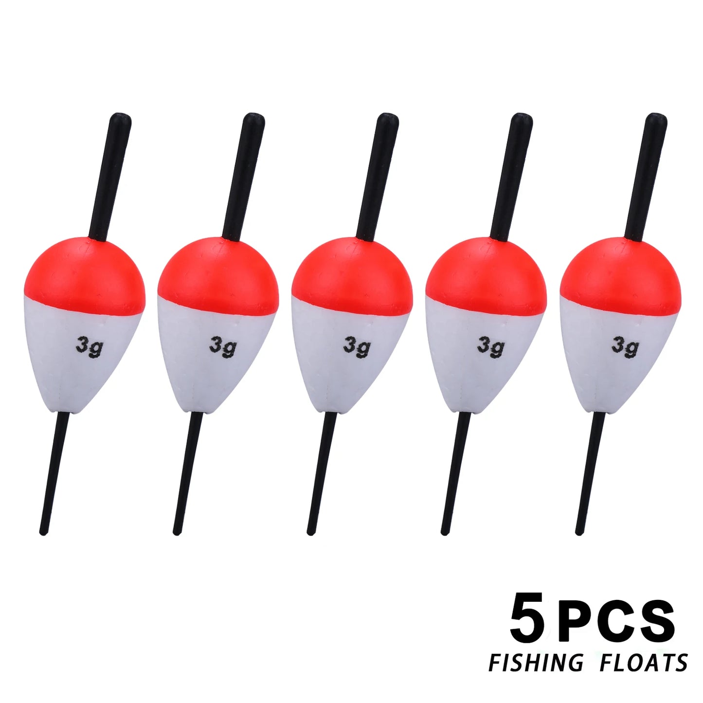 Sougayilang Kit de flotadores de pesca de 5/8 piezas, material EVA, accesorios de boya vertical profesional, flotador de pesca