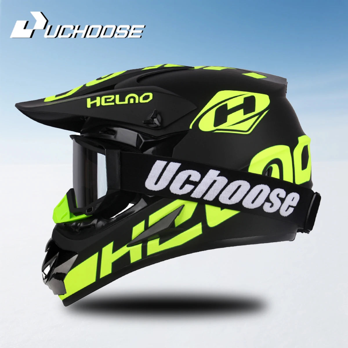 Casque Moto Motocross Enfants Tout-Terrain — Professionnel Lunettes Cadeau