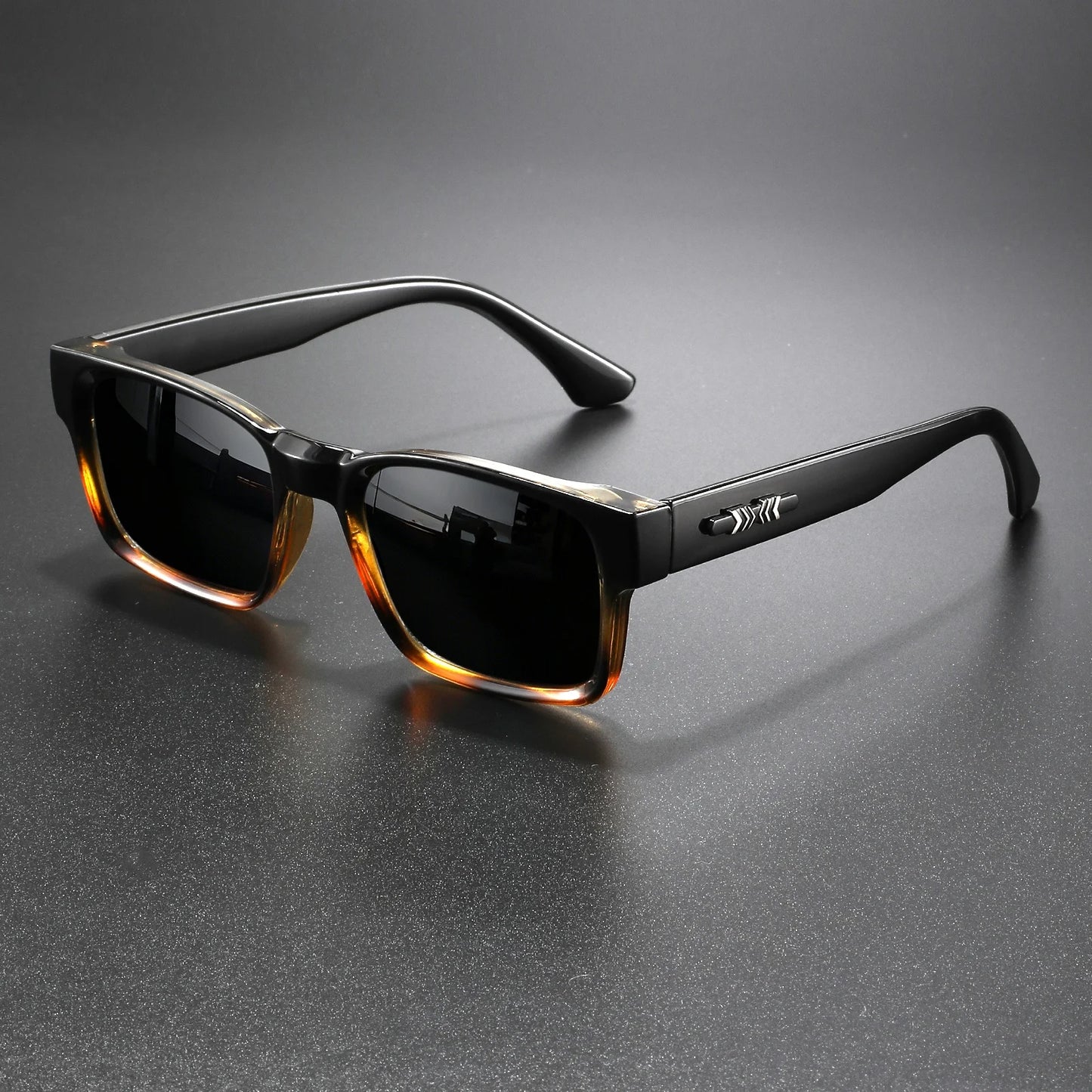 Retro Punk Sunglasses - Protective Square Frame, UV400 Unisex for Outdoor Adventures and Casual Style