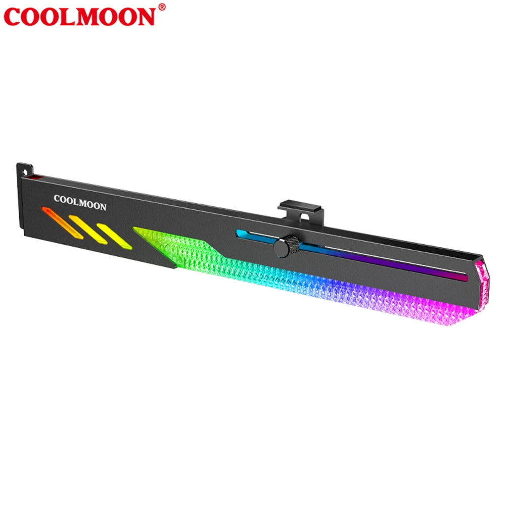 Support de carte vidéo GT8 personnalisé, 5V, 3 broches, ARGB, GPU, VGA, boîtier PC de bureau, accessoires de bricolage