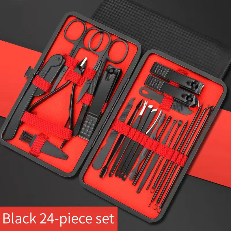 Manicure pedicure beauty tool kit, nail clippers, toenail clippers, ear peel knife, T