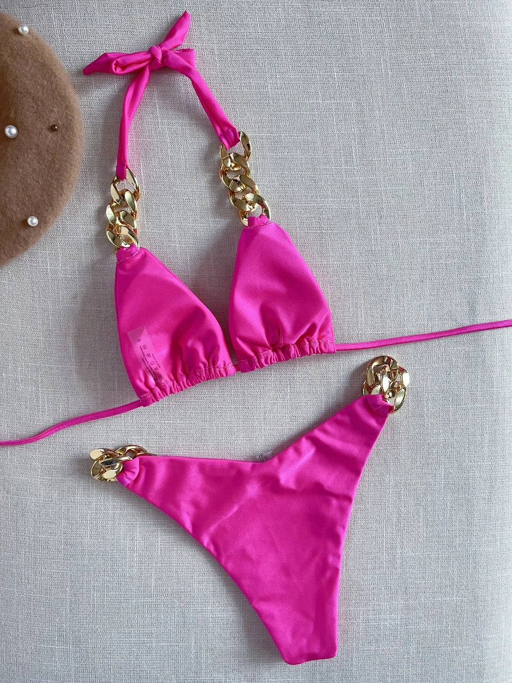 RUOTONGSEPT nouveau Bikini Sexy 2023 Triangle maillot de bain pour femmes brésilien Bikini ensemble 2 pièces licou maillots de bain Push Up maillot de bain