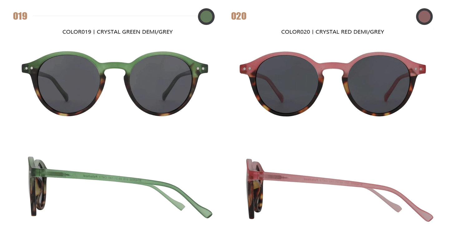 Lunettes de soleil polarisées circulaires rétro 2026 — petites rondes, UV400, vintage, hommes femmes