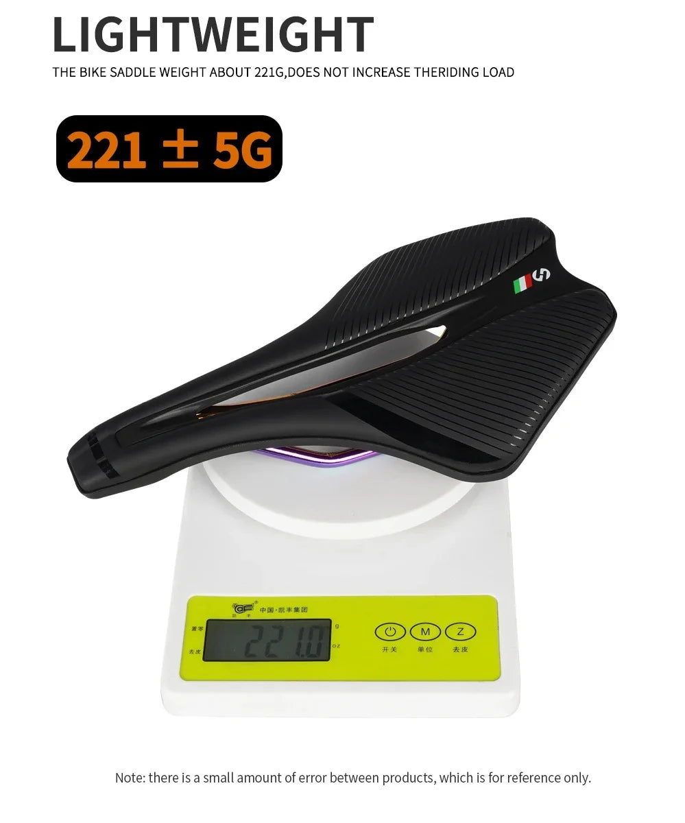 Selle de vélo de route TOSEEK MTB, EVA + cuir en super fibre, design ergonomique, large et confortable, long trajet, ultra-légère, siège creux TT