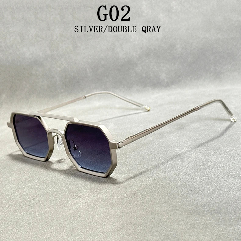 Gafas de sol cuadradas nuevas para hombre, estilo Steampunk Vintage, gafas de sol de lujo a la moda para mujer, gafas de sol para hombre, gafas de sol para mujer