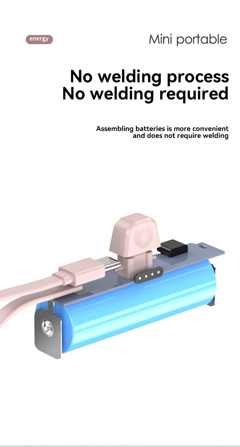 Batterie Externe Capsule 300000mAh — Charge Super Rapide, Portable, Tous Téléphones 2026