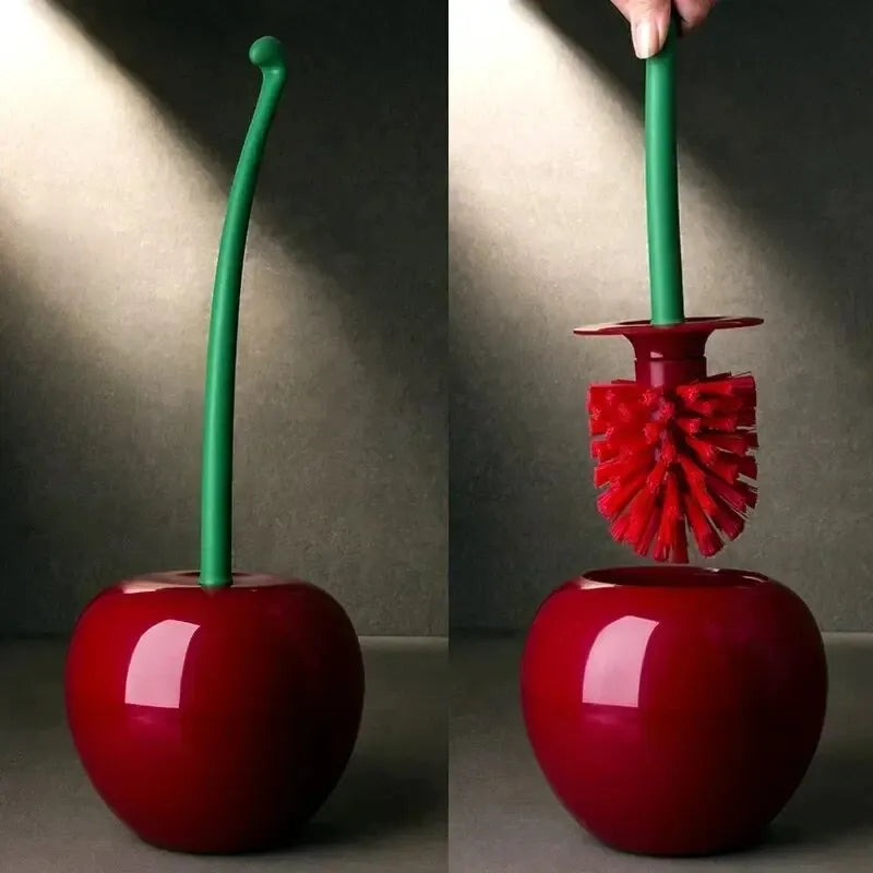 Juego de escobillero rojo, creativo y encantador, sin forma, accesorios de baño, 1 pieza