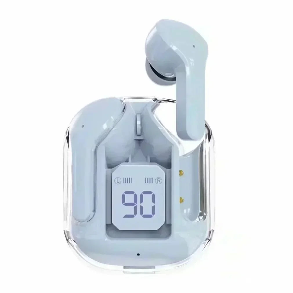 Auriculares Bluetooth inalámbricos transparentes originales T2 TWS con sonido HIFI, calidad Bluetooth para todos los smartphones