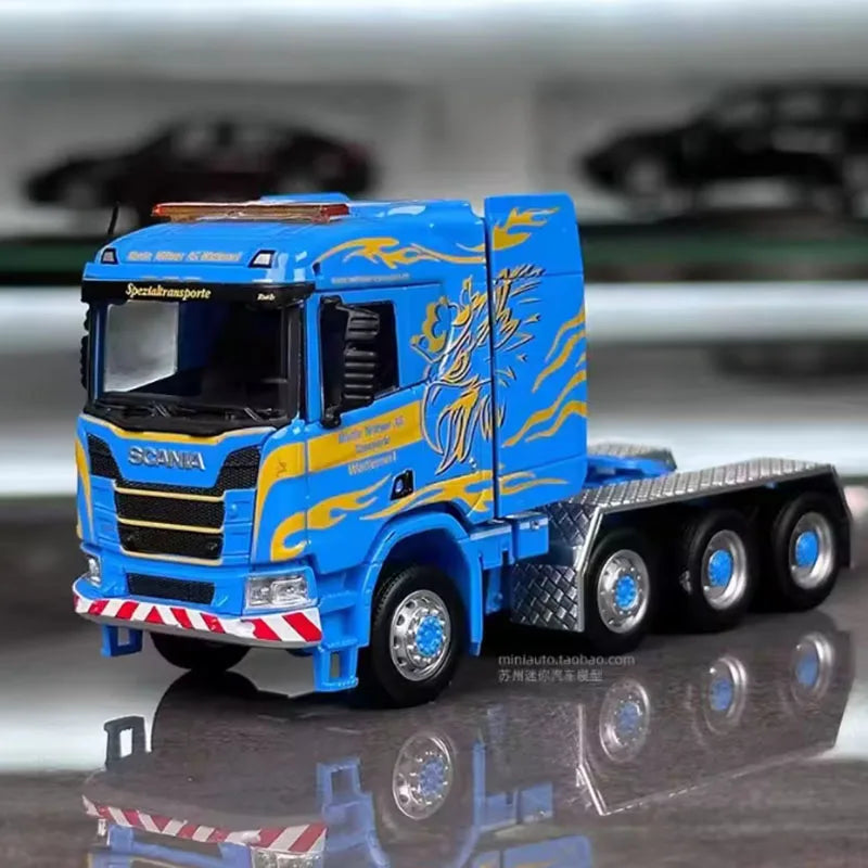 MASSDI aleación 1/64 escala SCN1106 SCN1110 camión de remolque/Hummer H1 M1151/tanque tigre de gas coche de aleación modelo regalos de vacaciones juguetes