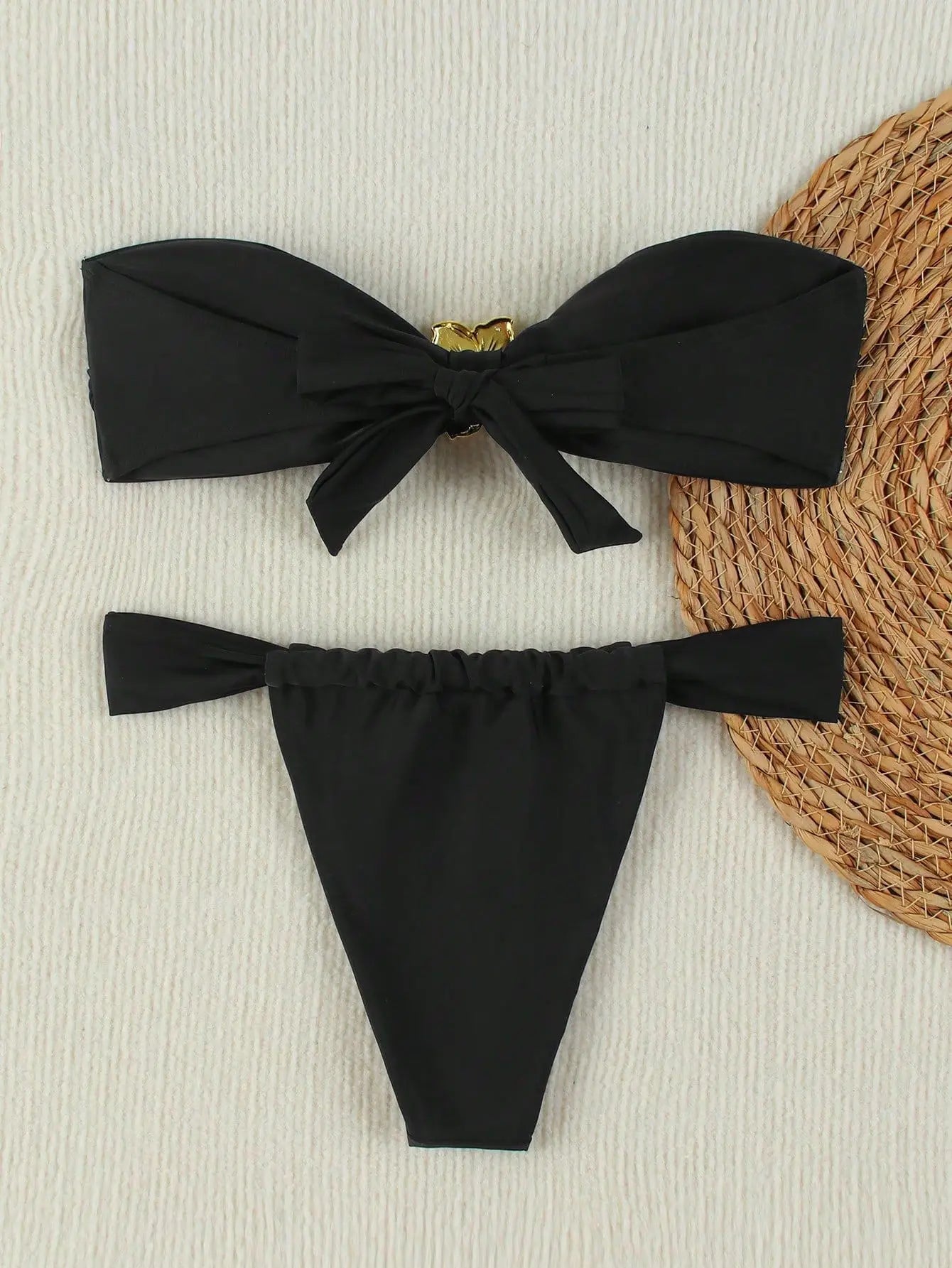 Ensemble bikini bandeau push-up sexy 2026 - Maillot de bain brésilien string pour femme