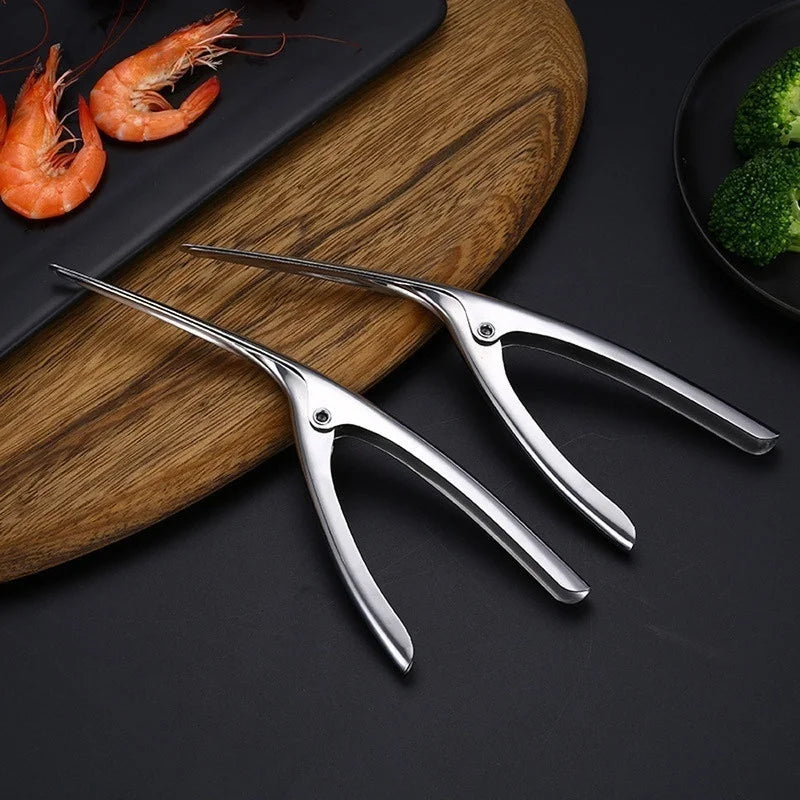 Éplucheur de Crevettes en Acier Inoxydable, Appareil de Cuisine, Coupe-Ligne, pour Livres, Pêche, Correction, Outil pour Fruits de Mer