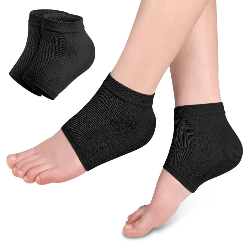 Protector de talón de malla de silicona de gel, calcetines de talón, fundas para los pies, hidratantes, antidesgaste, antigrietas, calcetines cortos, almohadillas de cubierta de talón.