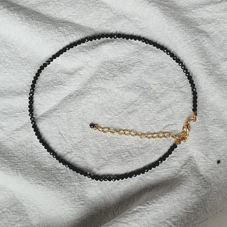 Collar corto de perlas negras sencillas para mujer, marca de moda, gargantilla para damas, joyería de fiesta