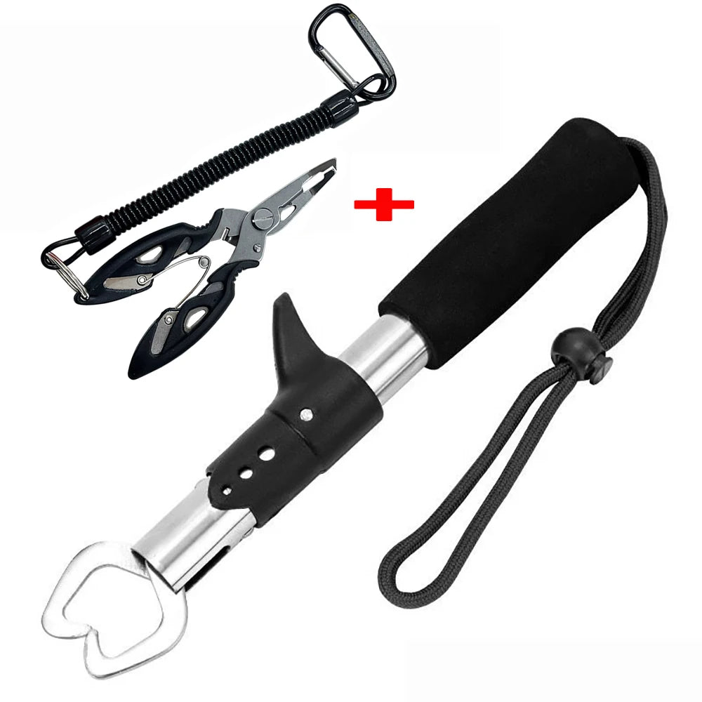 Stainless Steel Fishing Pliers, 21/17cm, Multifunctional Fish Controller Set, Spinning/Considering Fish, Fishing Gear