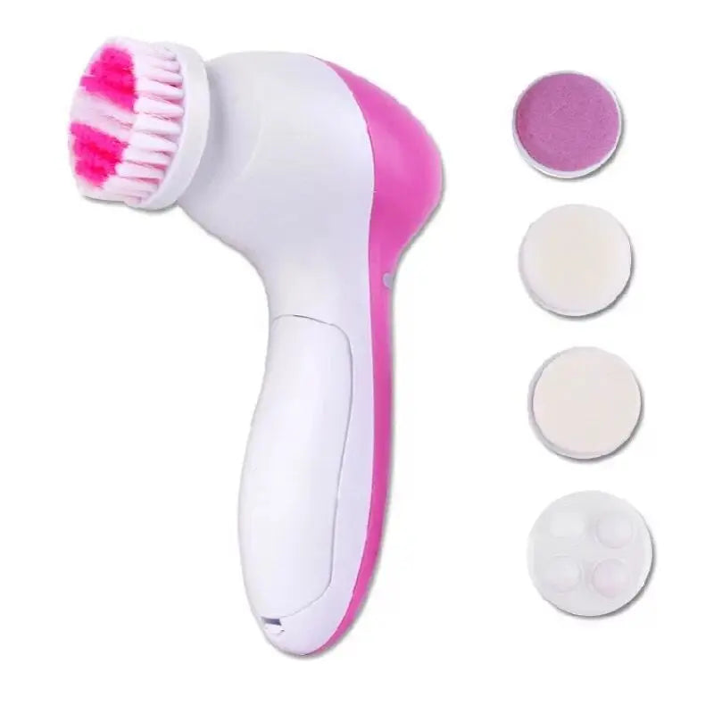 5-in-1 electric facial cleanser, face cleansing brush, washing machine, spa, skin care, massager, blackhead remover, facial cleansing tools