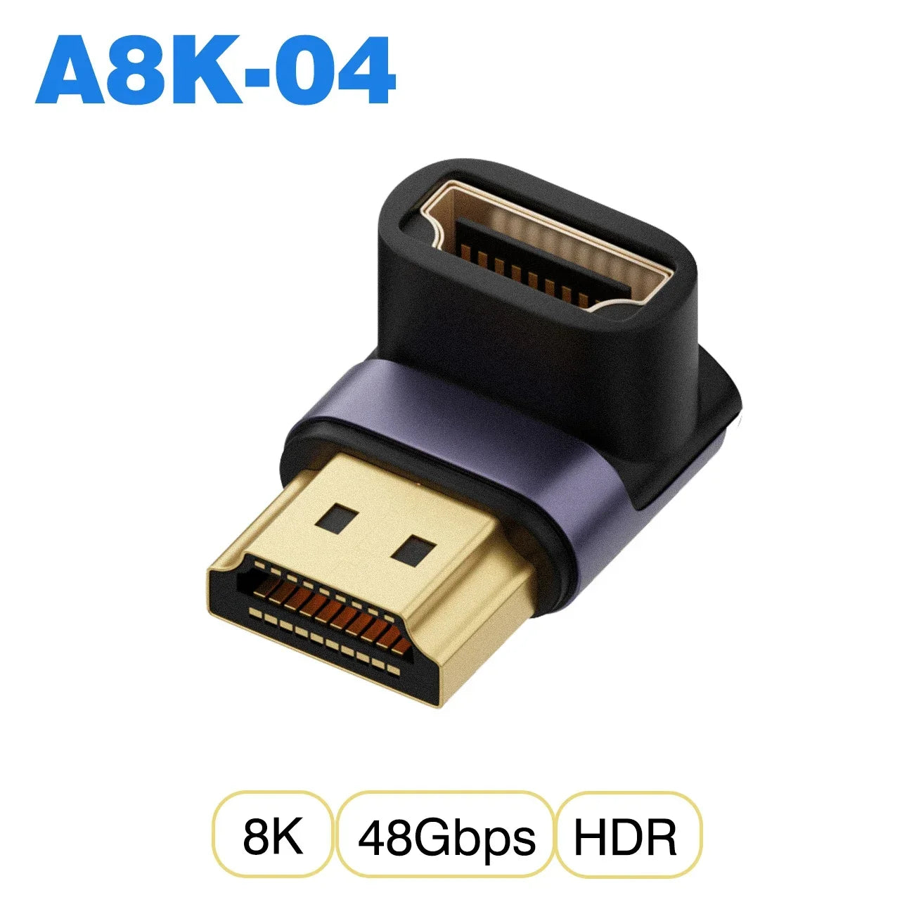 Convertisseur mini micro HDMI vers HDMI 2.1 — 48Gbps, 8K60Hz, 4K120Hz, projecteur, HDTV