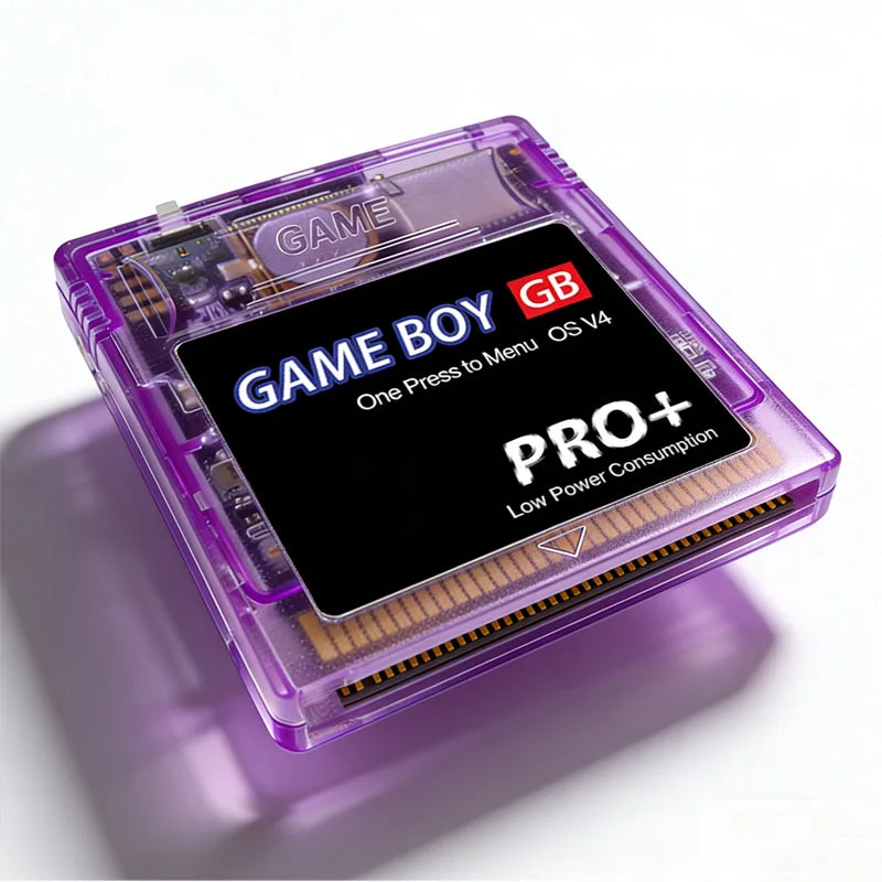 Cartouche de jeu GBC Gameboy OS V4 2000 en 1 avec carte TF 4 Go pour consoles de jeu GB GBC GBA SP GBM GBP