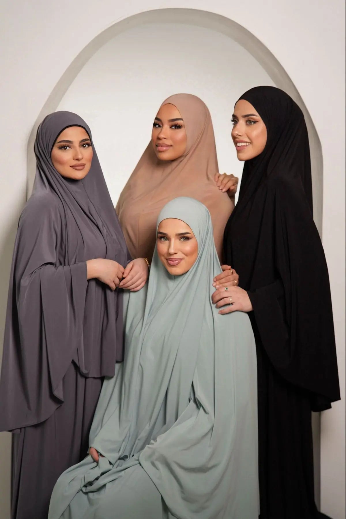 Femmes Khimar instantané Hijab modeste musulman islamique Ramadan doux léger Jersey Hijab longue écharpe Amira prière Abaya Jilbab