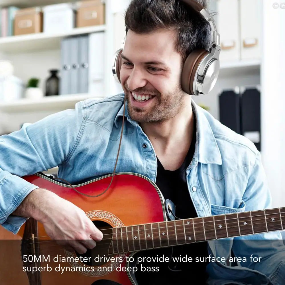 Auriculares de diadema Oneodio Pro 30 para DJ, cascos de estudio profesionales con micrófono, auriculares con cable, monitores Hifi, auriculares plegables para juegos