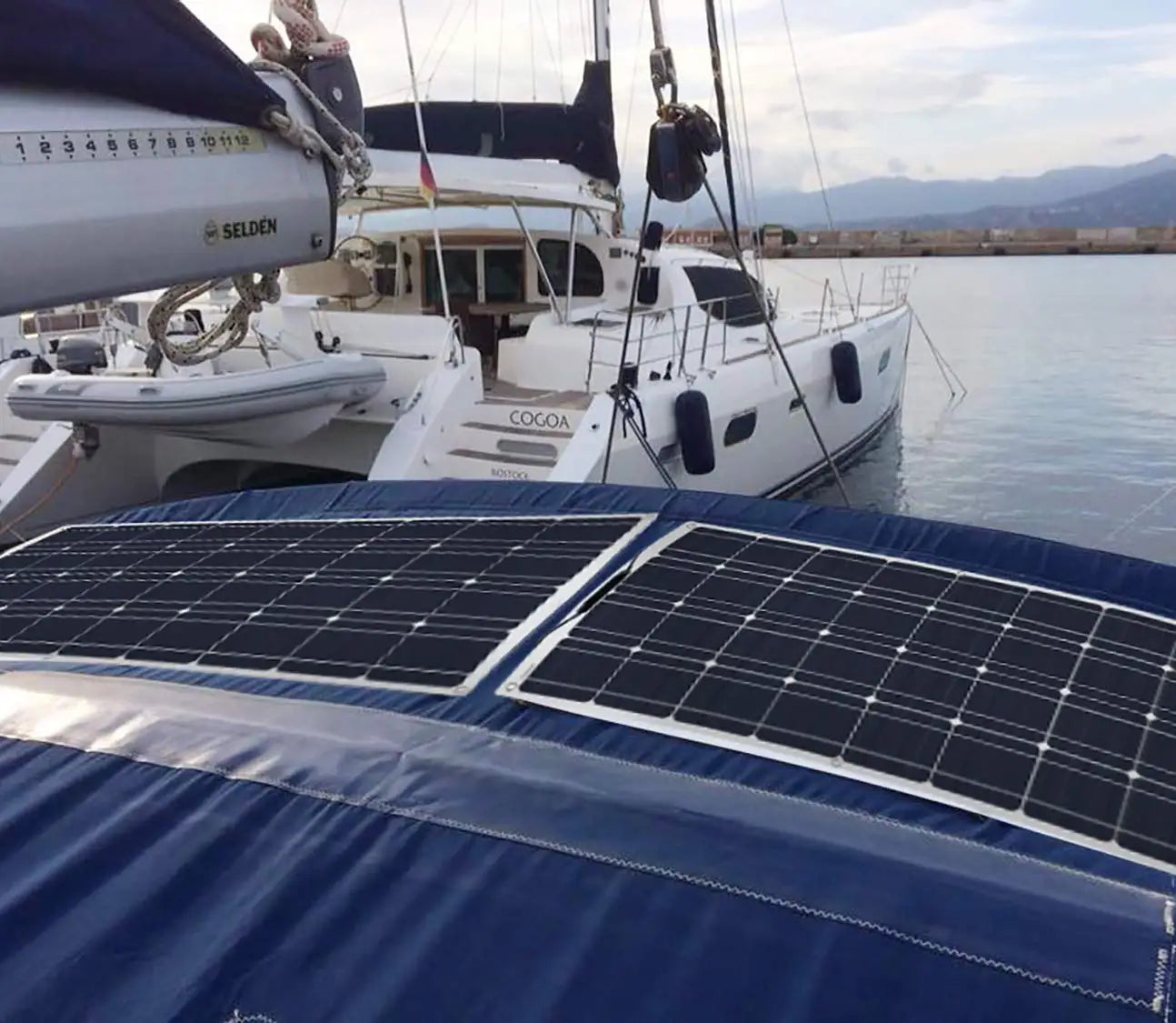 Panneau solaire souple 120W 12V monocristallin — semi-flexible, camping-car, van, bateaux, surfaces inégales