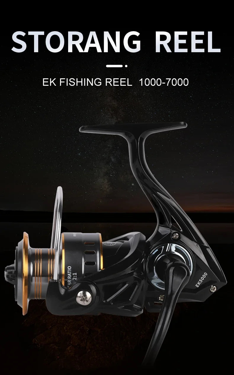 Professionnel Ultra léger 1000 ~ 7000 5.2:1 rapport de vitesse, traînée maximale de 26LB CNC bobine en métal moulinet de pêche pour l'eau douce et salée