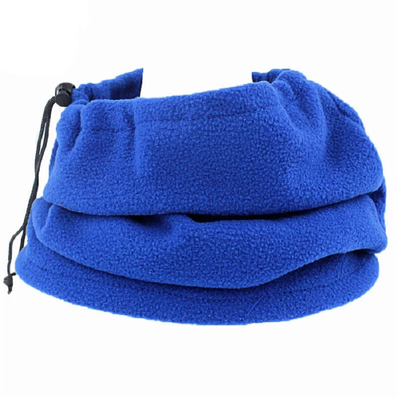 Gorro polar cálido para invierno, bufanda, braga de cuello ajustable para deportes de invierno, pesca, patinaje, correr, ciclismo