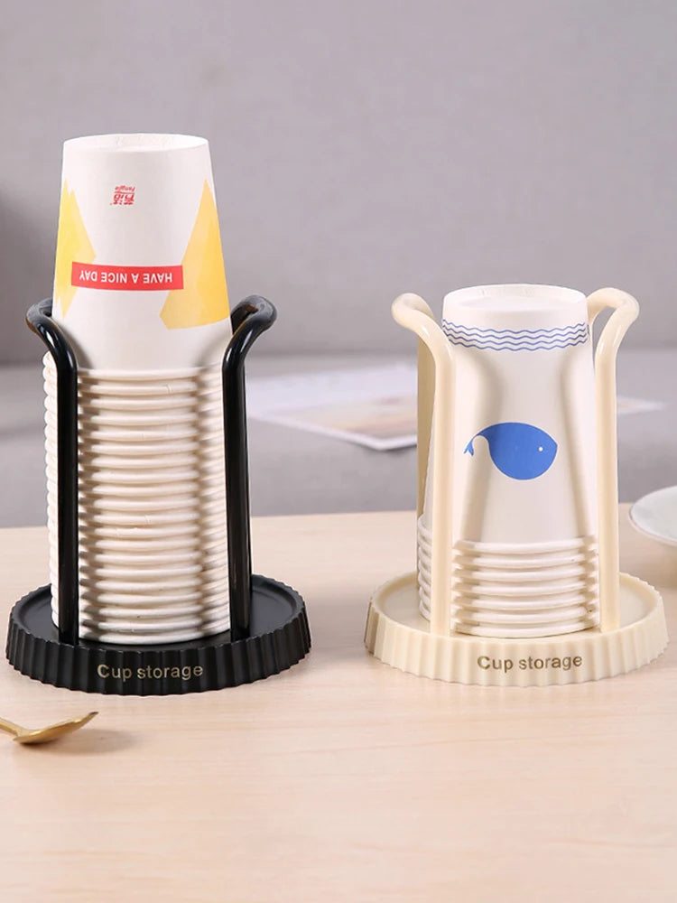 Porte-gobelet en papier jetable domestique, support de rangement de gobelets en papier de bureau, adapté au salon, à la salle à manger et autres gobelets