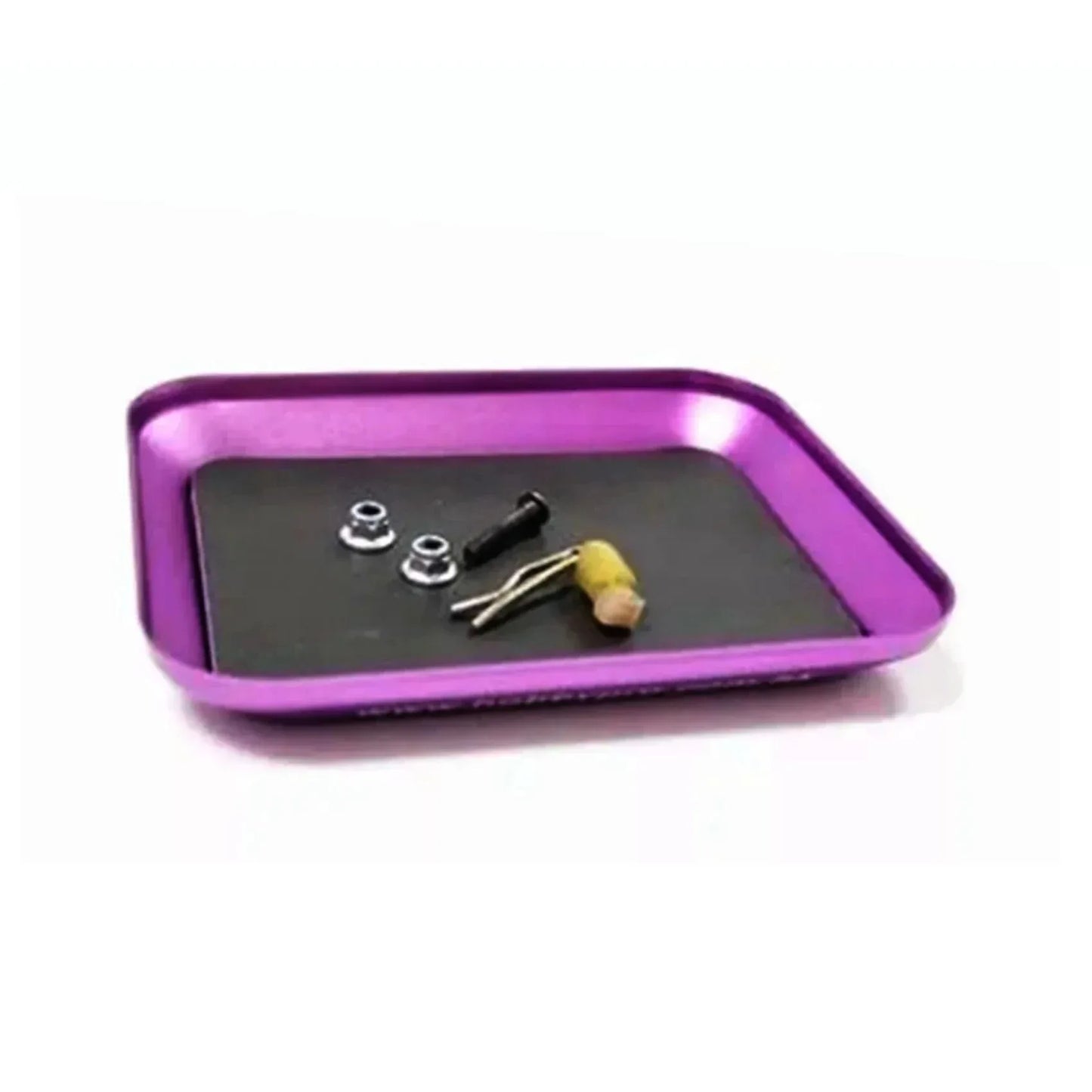 Aluminium Alloy RC Repair Tool, with Magnetic Pad, Screw Tray, Plate Storage Box for Model Airplane, Car and Boat, 1pc