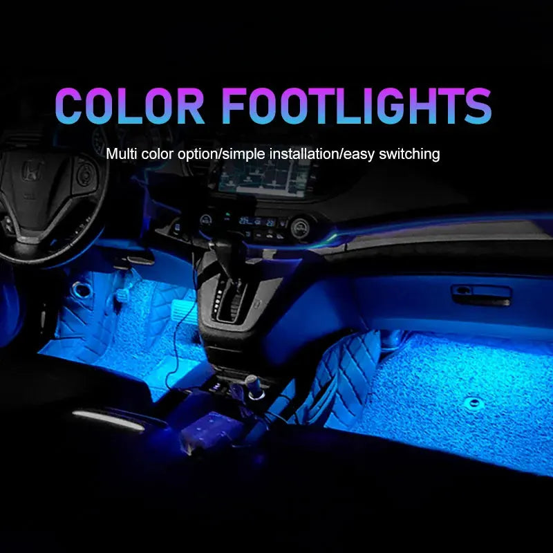Bande lumineuse LED pour intérieur de voiture, Kit de rétro-éclairage 5V USB, lampe néon d'ambiance décorative pour voiture, accessoires de véhicule, nouveau