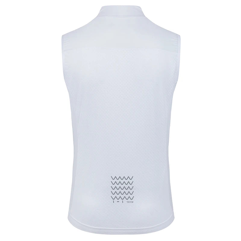 Gilet de cyclisme homme UPF50+ — imperméable, coupe-vent, route, léger, sans manches