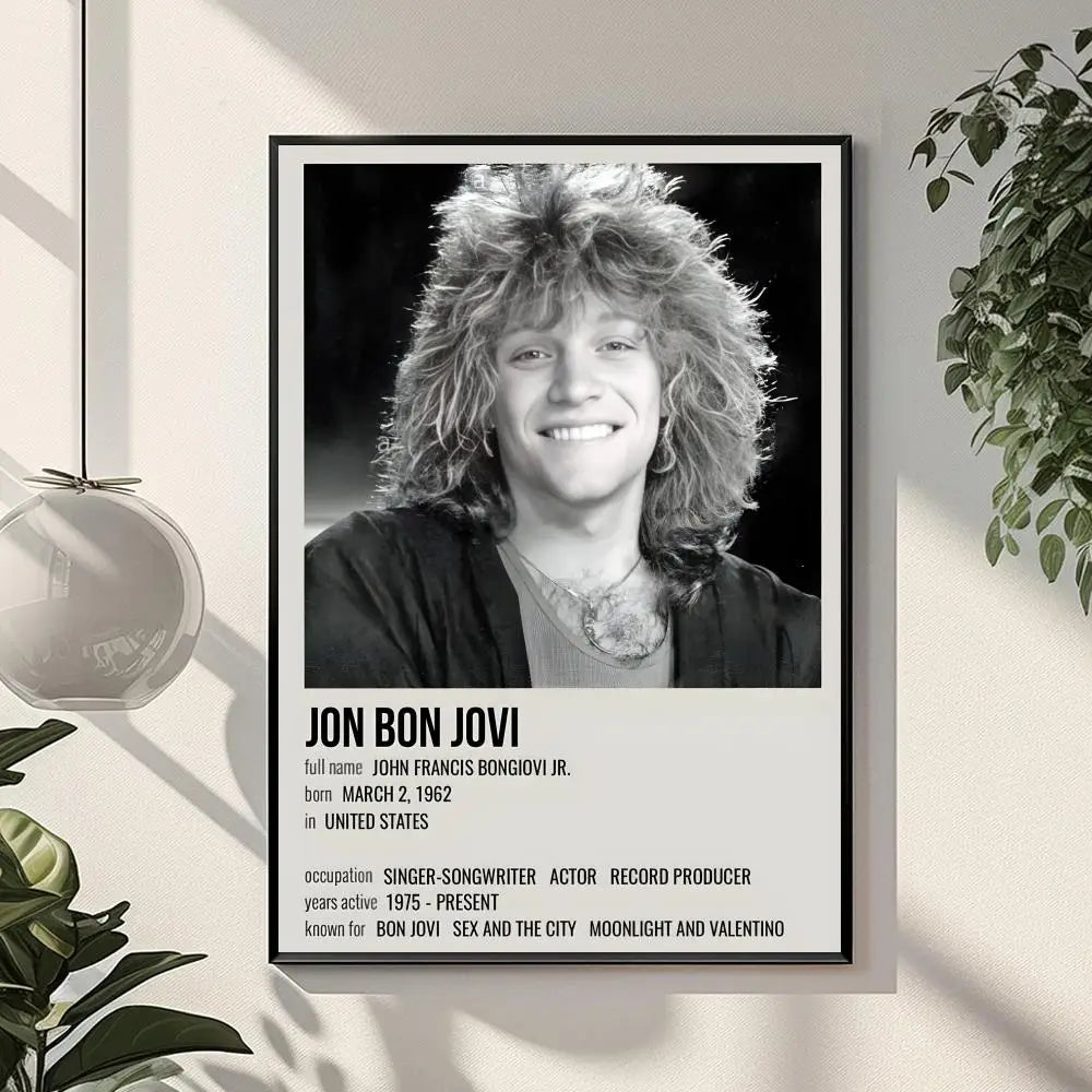 B-Bon J-JoviS regalos de vacaciones decoración diseñada para el hogar Restaurante oficina espacio arte de pared
