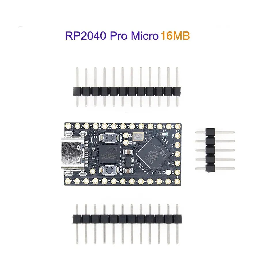 TENSTAR RP2040 Pro Micro carte de développement 4 mo/16 mo Flash double cœur prend en charge Mciro Python Compatible pour Raspberry PI PICO