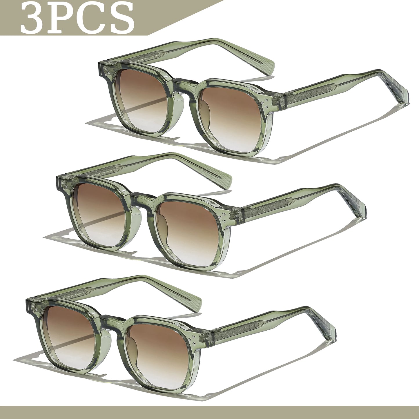 1/2/3 pièces en gros nouveau carré rétro lunettes De Soleil hommes mode Punk lunettes De Soleil femmes lunettes De Voyage Lunette De Soleil Femme UV400