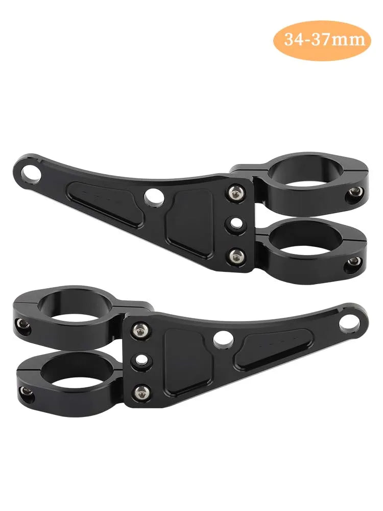 Abrazaderas de montaje para tubo de horquilla de motocicleta, soporte de luz para sauna, 33mm-58mm, 54mm, 49mm, 45mm, 41mm, 37mm, Bobber 73Universal