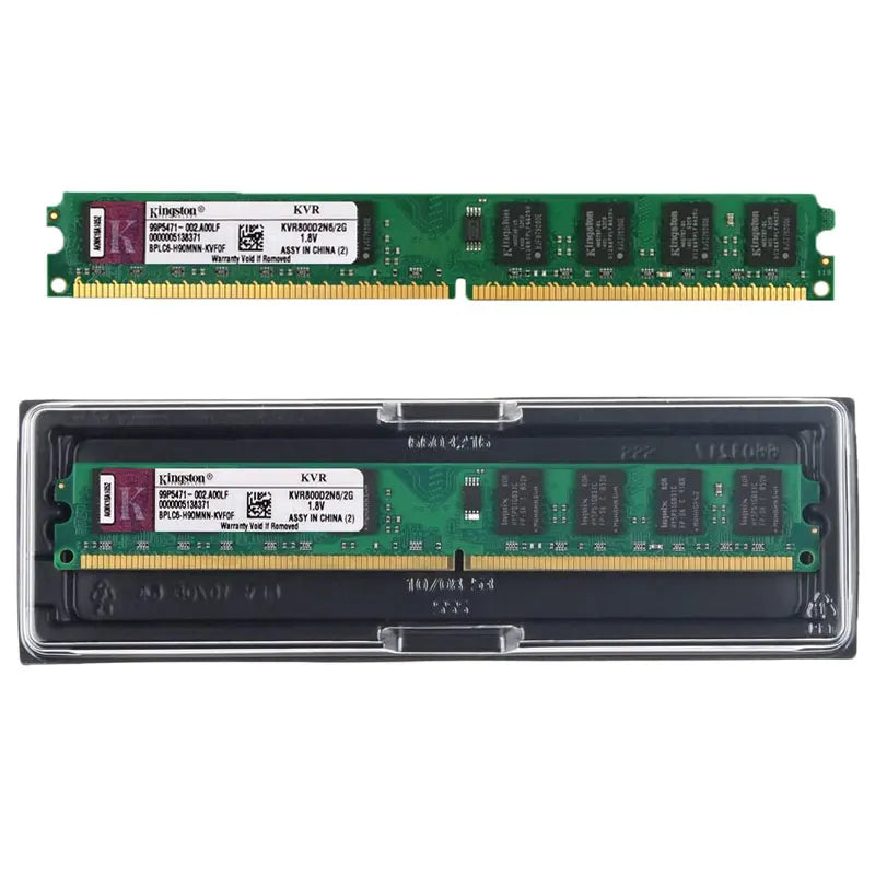 Barrette RAM DDR2 Kingston 2 Go / 4 Go DIMM 667 MHz 800 MHz — PC Bureau