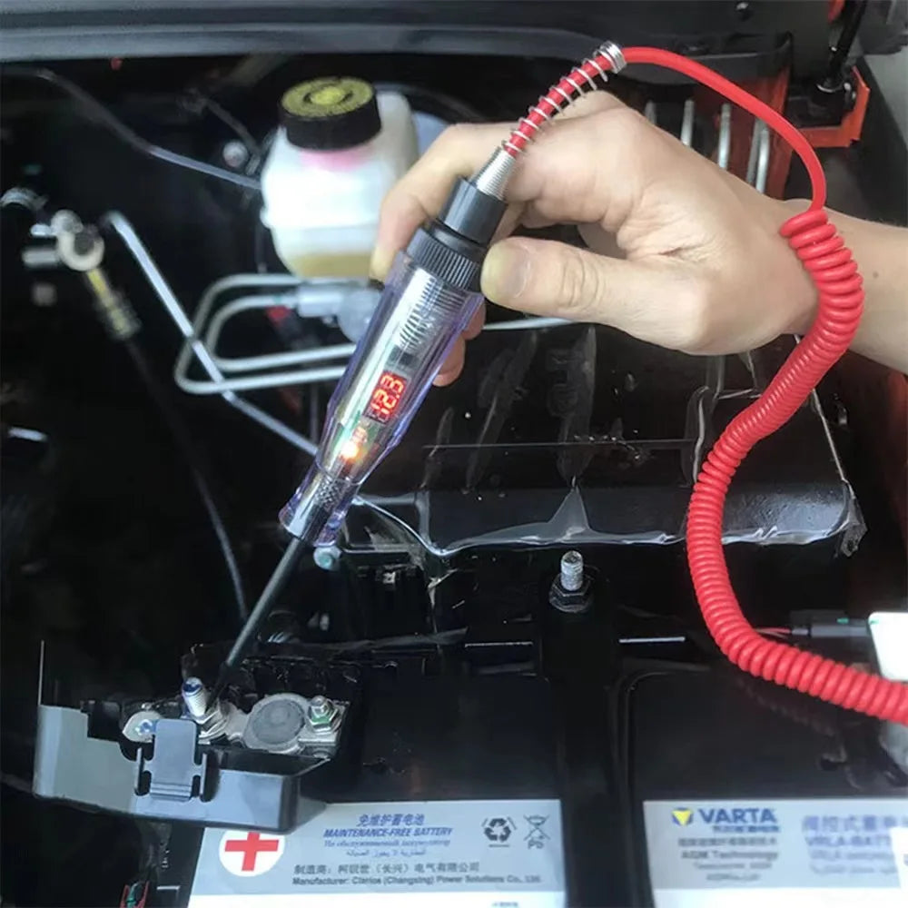 Car and Truck Voltage Circuit Tester, 6V 12V 24V, Automotive Diagnostic Probe, Test Pen, Bulb, Electrical Measurement Pen, Repair Tools