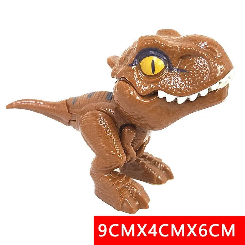 Dinosaure jurassique Triceratops tyrannosaure, modèle de jouets pour enfants, dinosaures créatifs pour mordre les doigts, jouet interactif, cadeau pour garçon