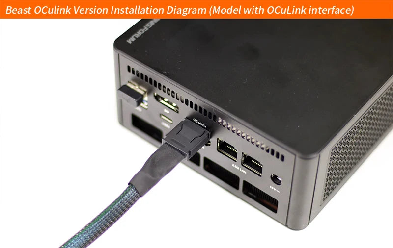 EXP GDC OCuLink-Adaptateur de carte graphique externe, haute vitesse, GPU S6 PCIe 4.0x4, Mini PC, ordinateur portable, ordinateur portable, M.2, Mkey vers OCuLink