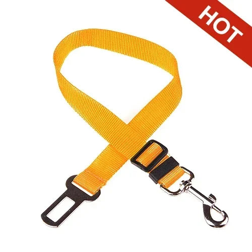Cinturón de seguridad ajustable para mascotas, gatos, perros, asiento de seguridad para mascotas, vehículo, arnés para perros, Clip de plomo, palanca de seguridad, tracción, collares para perros, accesorios para c