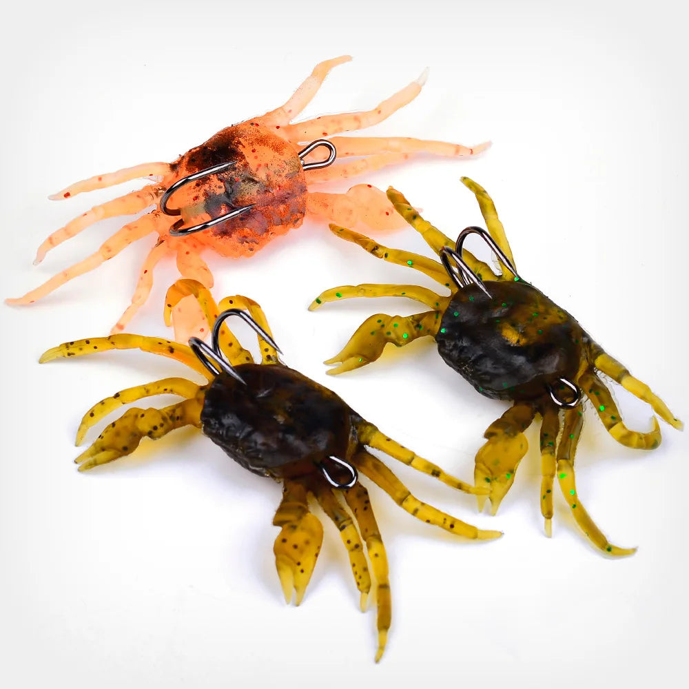 ZUKIBO Leurres Souples en Crabe — Appat Fond Pêche en Mer