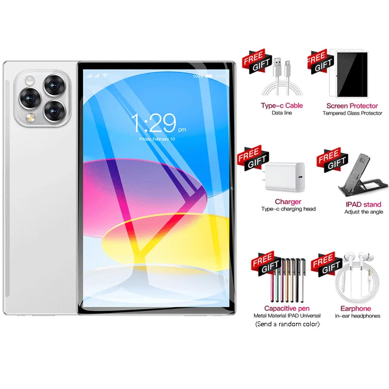 Tablette PC 11 pouces Android 16 — 24 Go RAM, 2 To ROM, 4K HD, 5G, double SIM, appel vidéo, WiFi