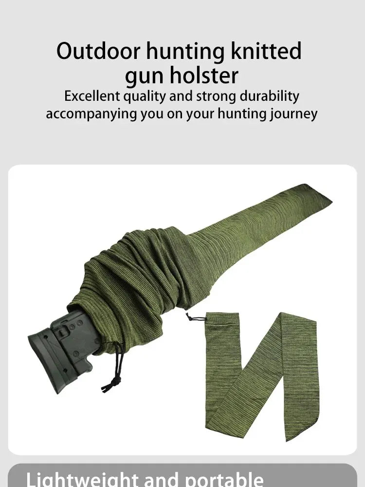 Étui tricoté pour la chasse en plein air, 54/36 pouces, housse anti-poussière, sac de rangement pour pistolet de chasse, étui tricoté pour la chasse