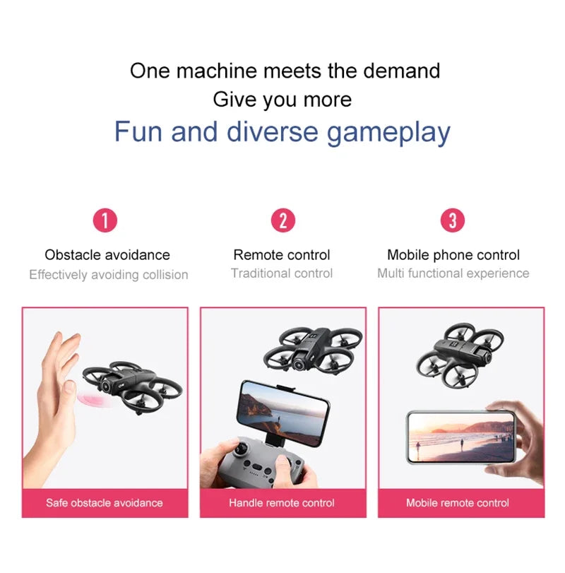 Drone GPS 8K — Double Caméra HD, Évitement Obstacles, Moteur Brushless, Flux Optique