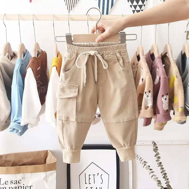 Pantalones Cargo nuevos para niños de 2 a 6 años, pantalones deportivos informales resistentes para niños, ropa para niños de 2 a 8 años